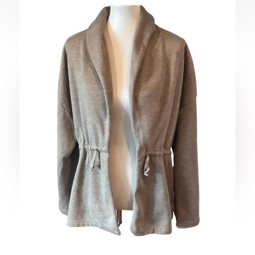 Fabletics Sage Open jacket with drawstring shawl collar size XXL